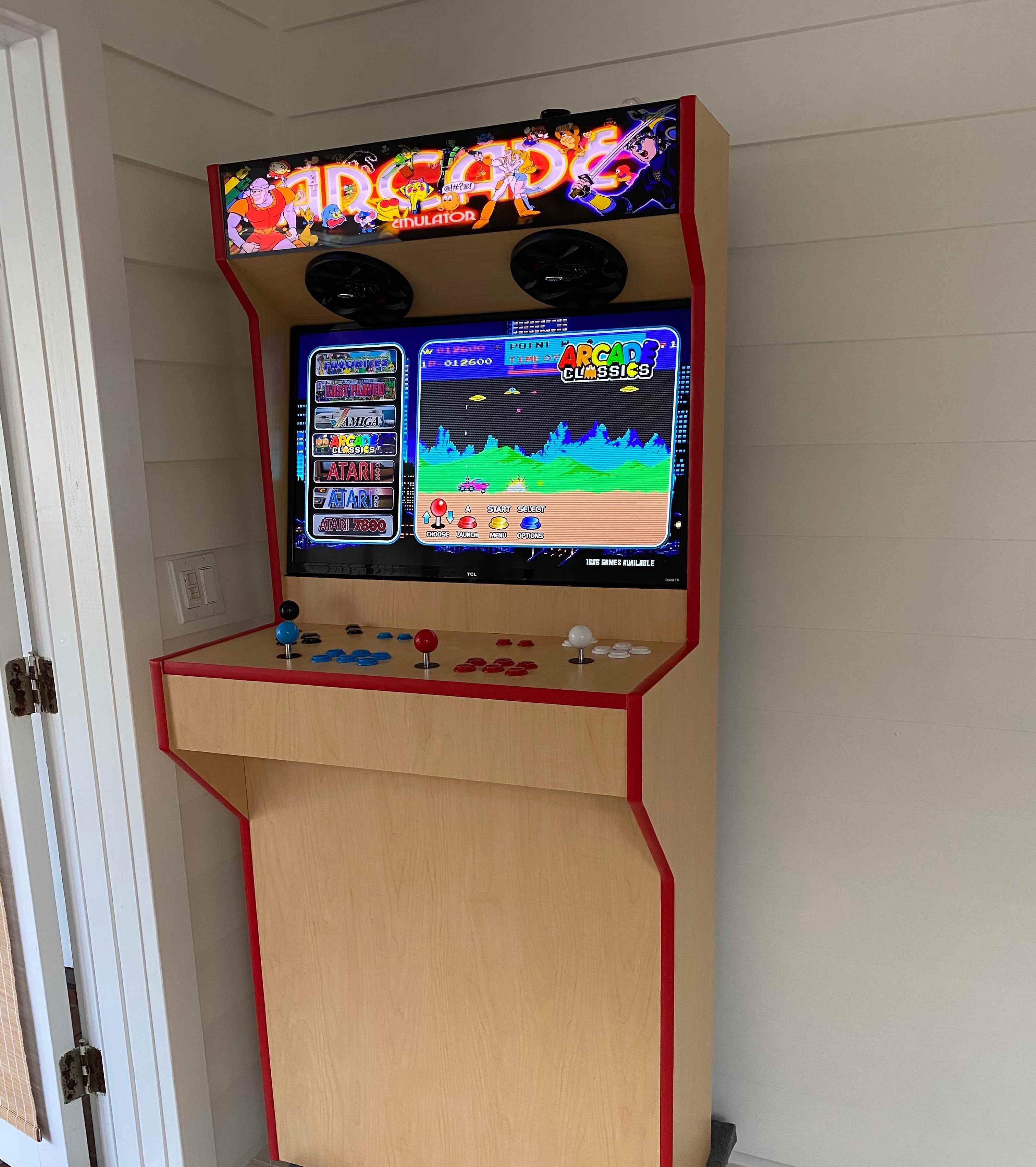 Arcade setup shared by Jim Kowachev