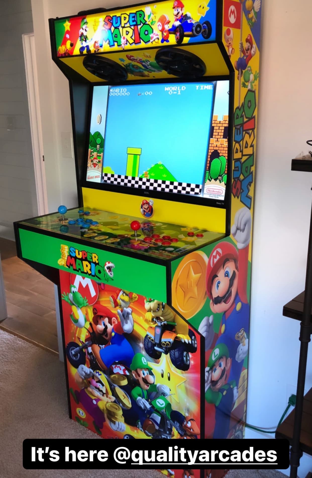 Arcade setup shared by Mike