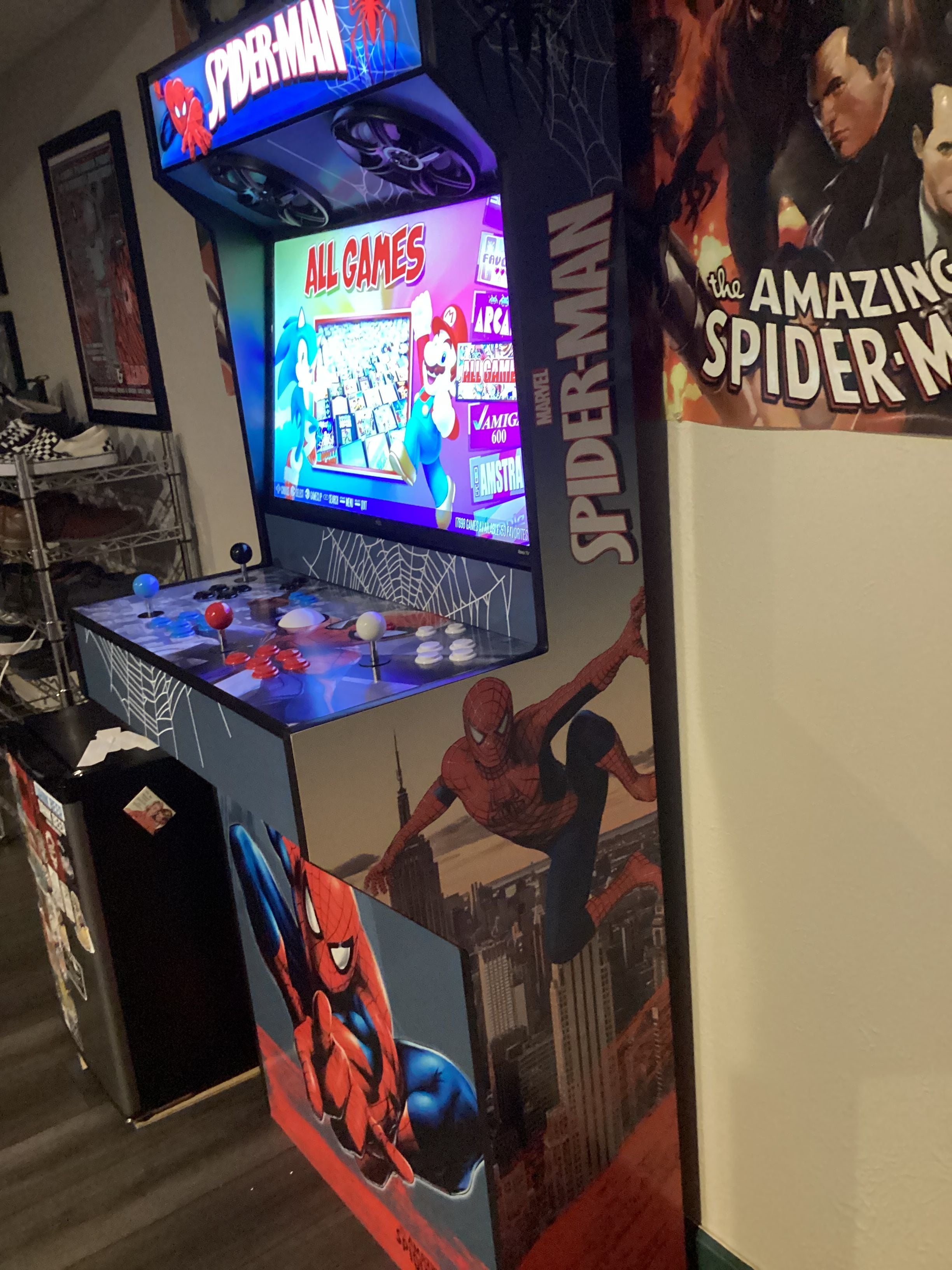 Arcade setup shared by Matthew Scott
