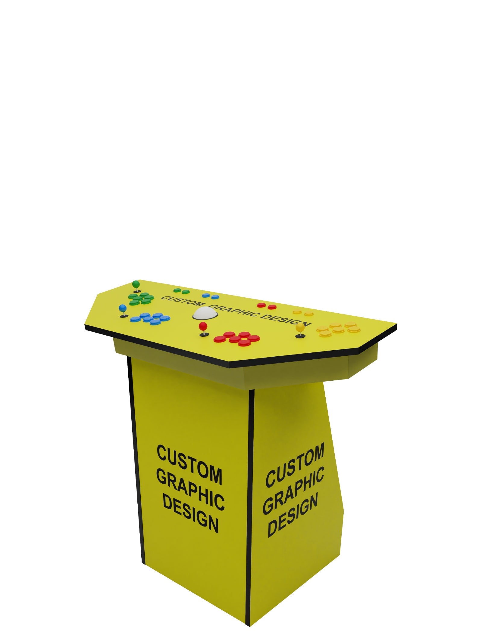 Custom Wrap Arcade Pedestal arcade, Custom Wrap finish