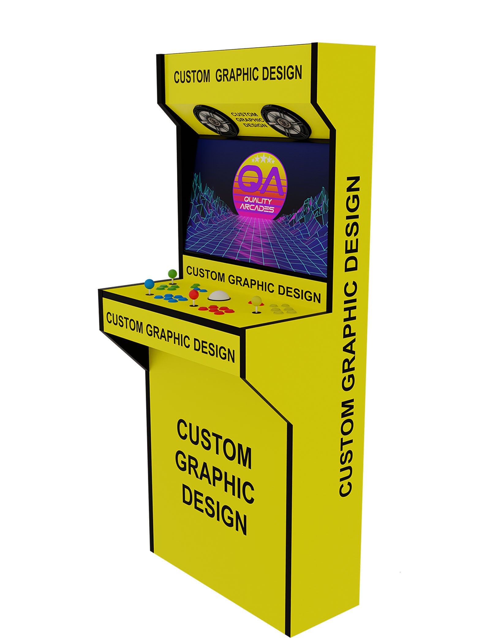 Custom Mini Arcade Arcade Machine 2 Player Full Wrap | Quality Arcades