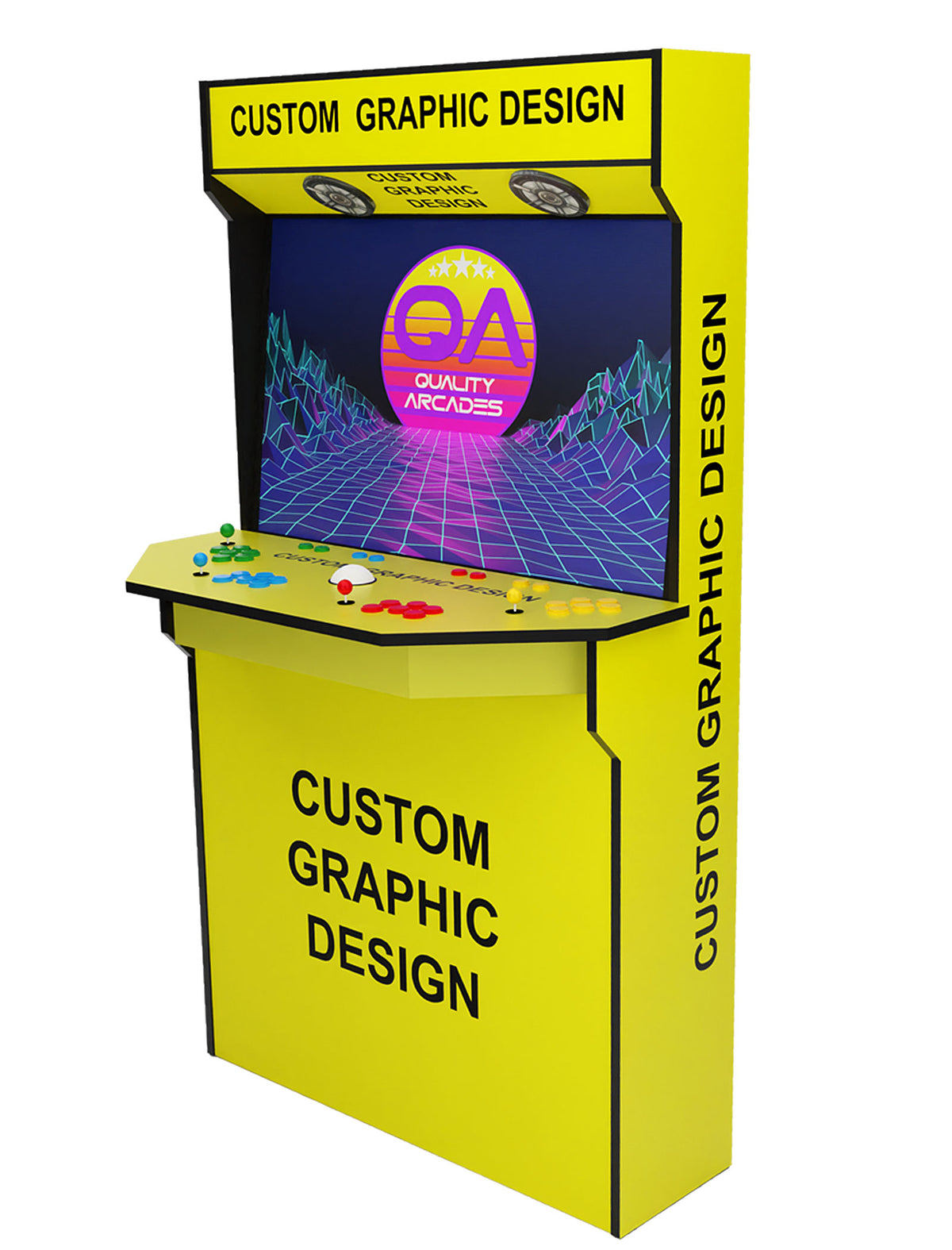 Custom Mini Arcade Arcade Machine 2 Player Full Wrap | Quality Arcades